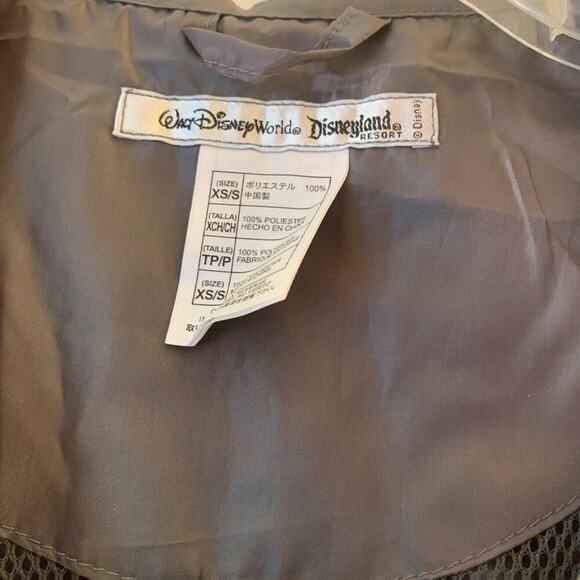 DISNEY PARKS Unisex Adult Blue/Grey Rain Jacket with Fold Up Pouch / Size: XS-S - Picture 4 of 11